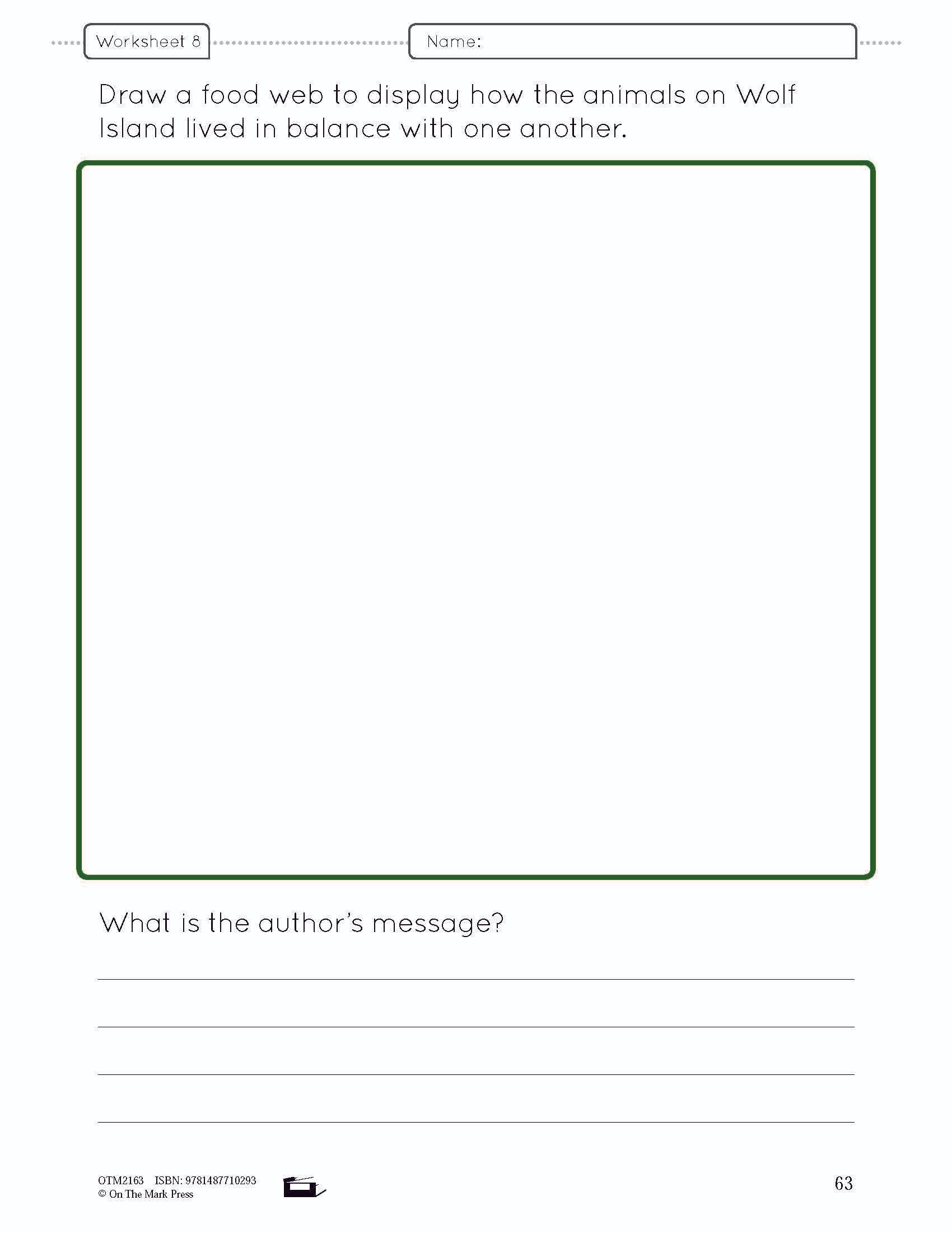 Balance in the Natural World Lesson Plan and Student Worksheets Grade 4