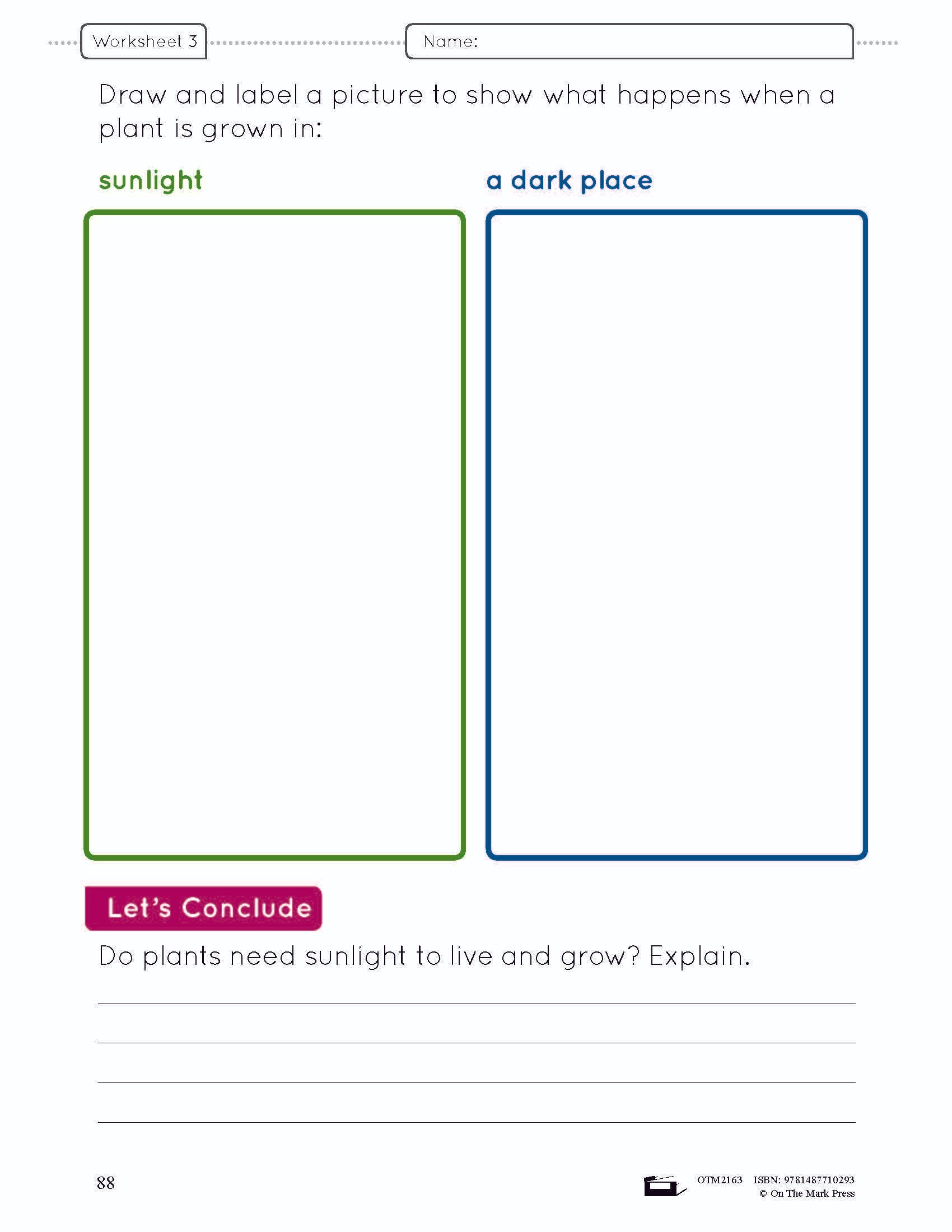 What do Plants Need? Grade 4 (eLesson Plan)
