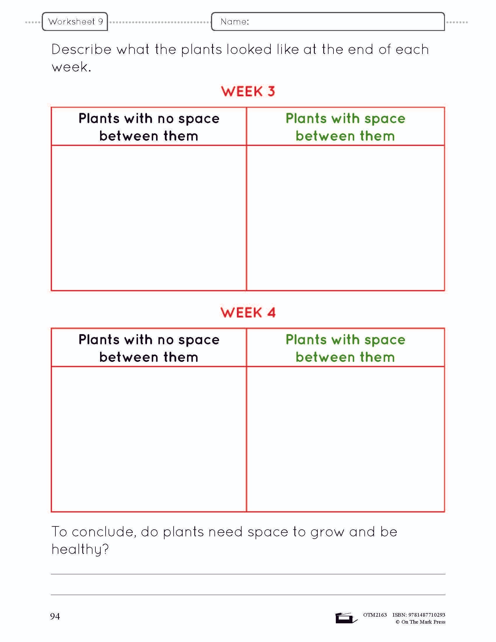 What do Plants Need? Grade 4 (eLesson Plan)