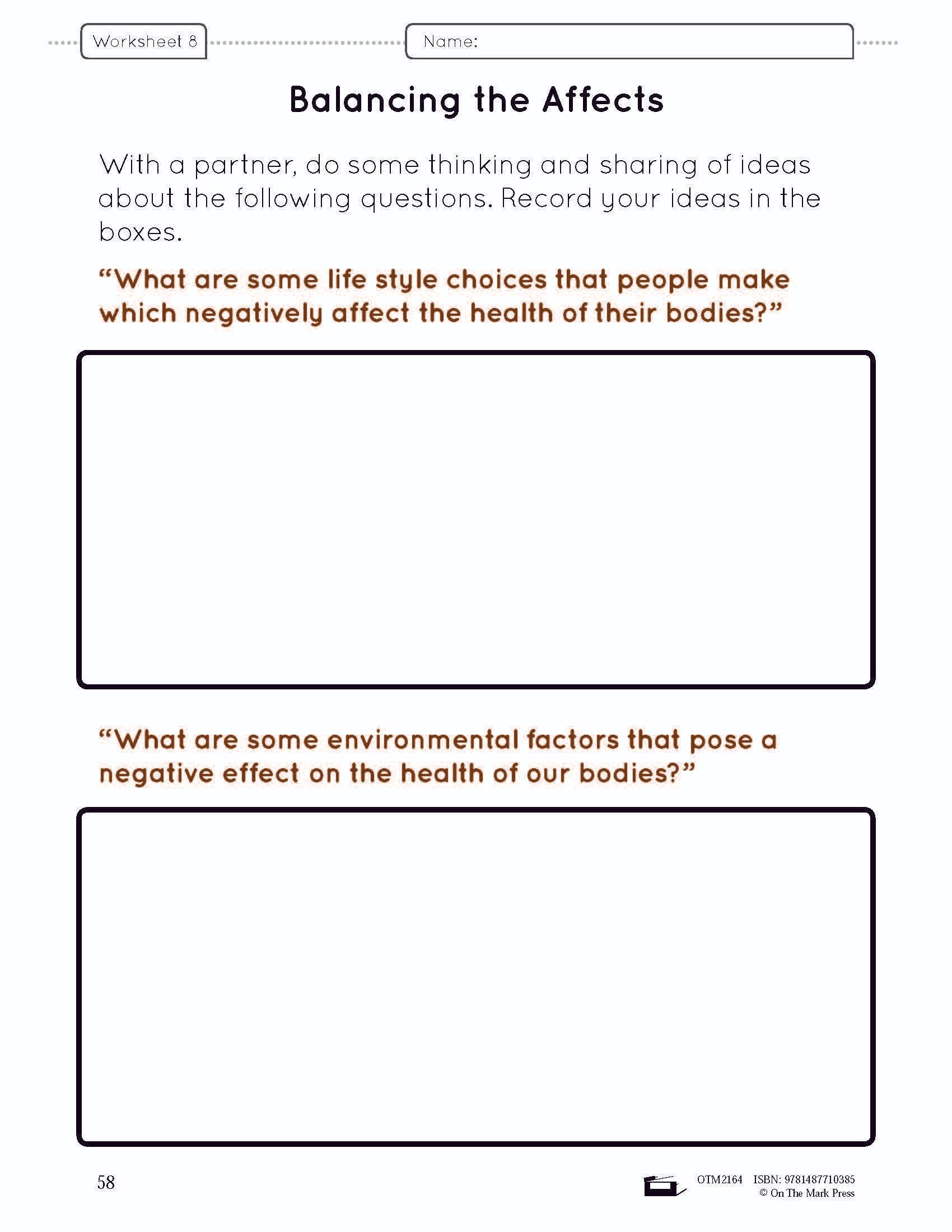 Body Systems Lesson & Worksheets e-Lesson Plan Grade 5