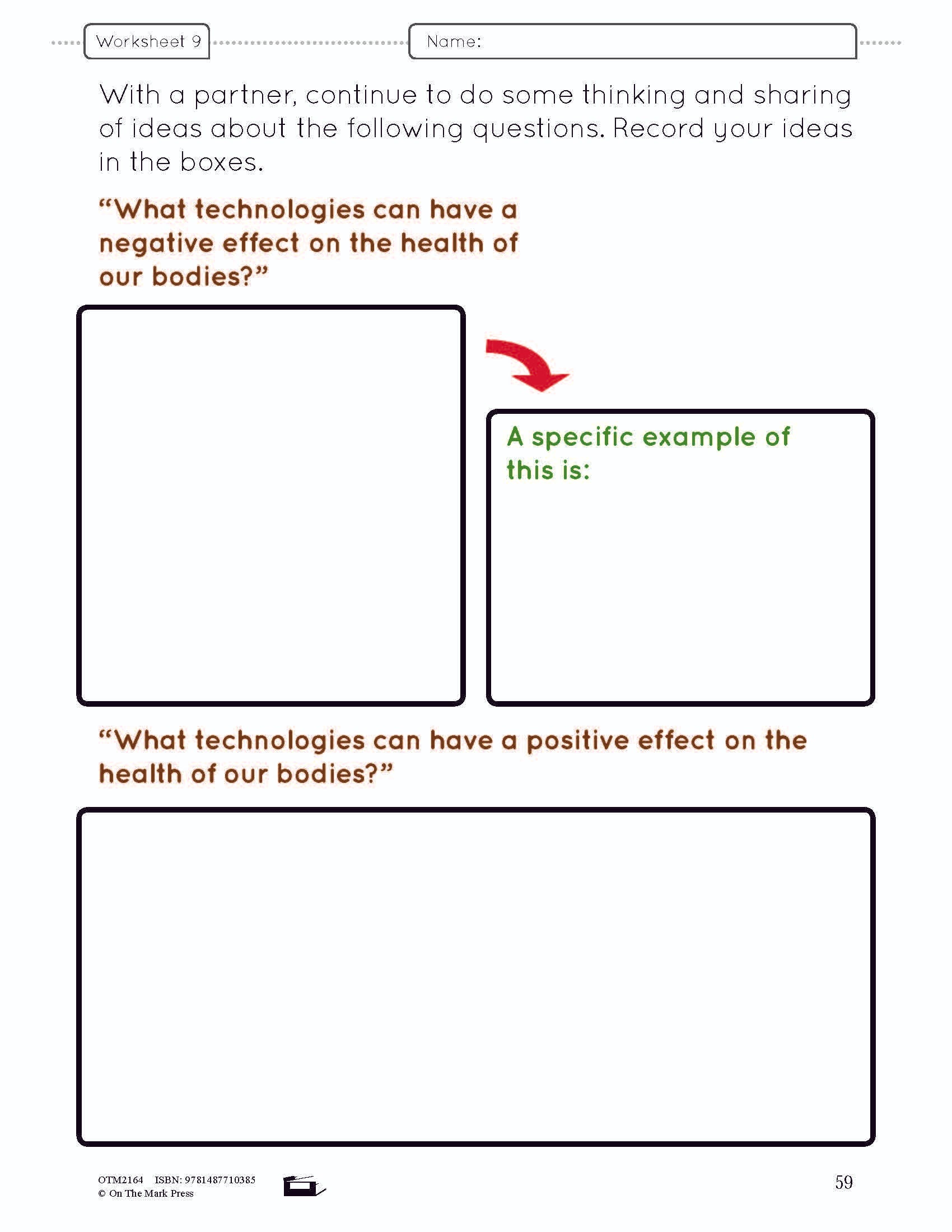 Body Systems Lesson & Worksheets e-Lesson Plan Grade 5