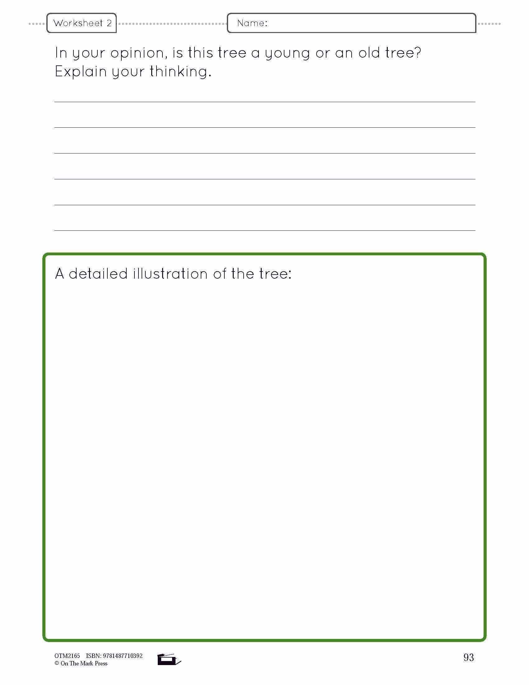 A Forest of Trees Lesson Plan and Worksheets Grade 6