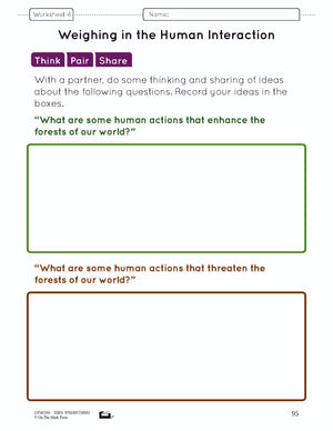 A Forest of Trees Lesson Plan and Worksheets Grade 6