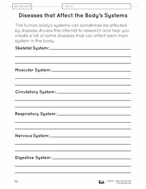 Body Systems at Work e-Lesson Plan Grade 8