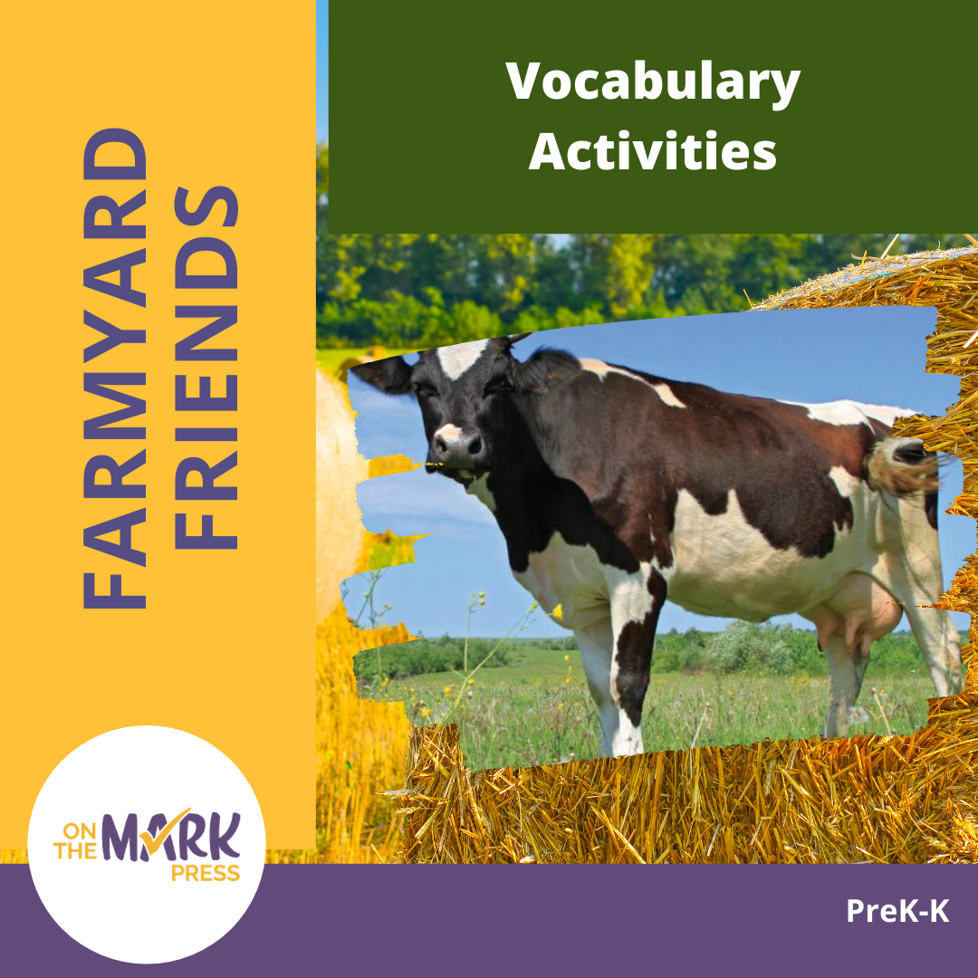 Farmyard Friends - 5 Vocabulary Activities Prek-K