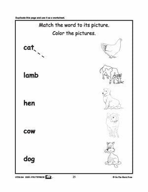 Farmyard Friends - 5 Vocabulary Activities Prek-K