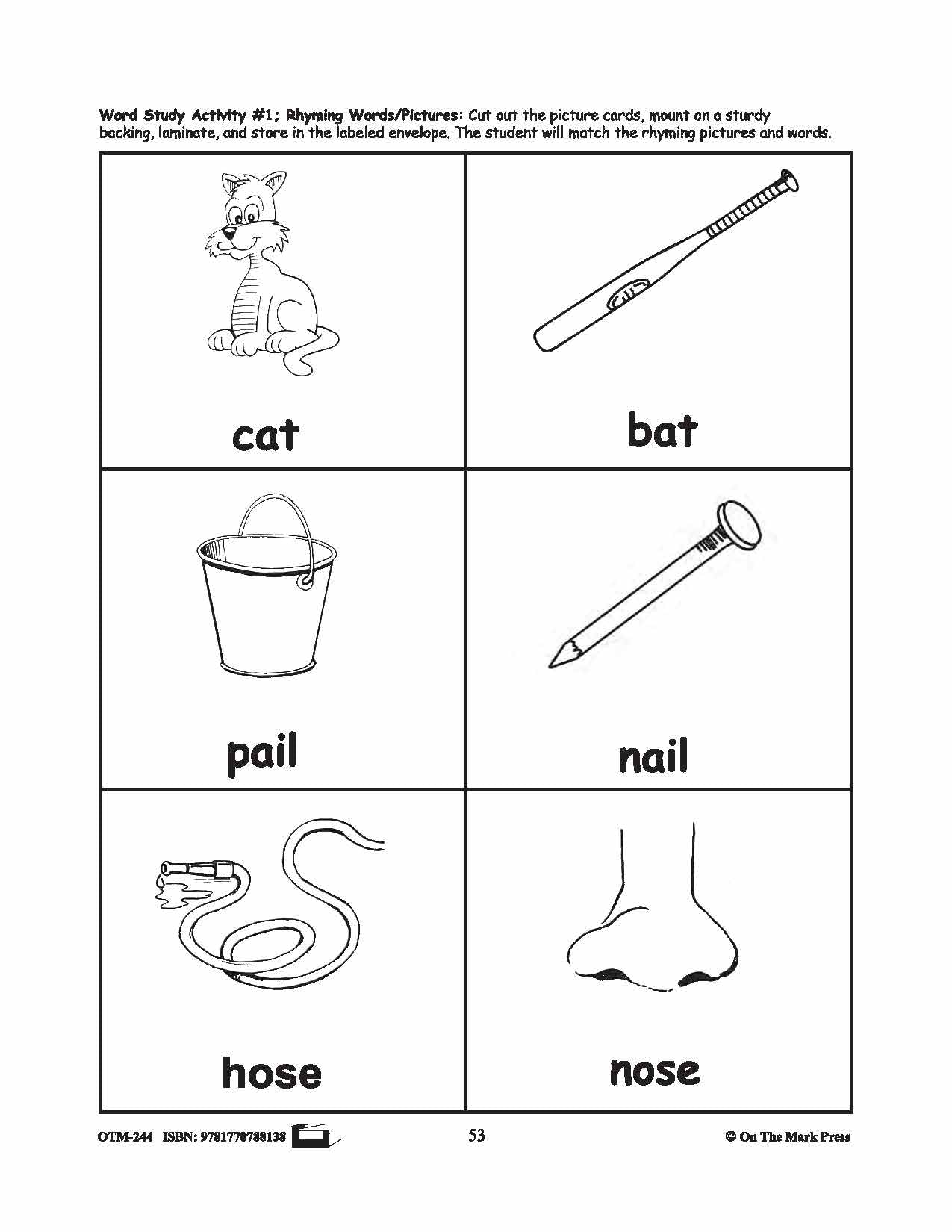 Farmyard Friends - 5 Word Study Activities Prek-K