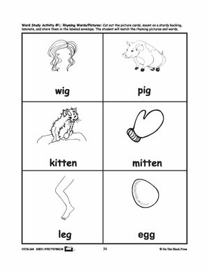 Farmyard Friends - 5 Word Study Activities Prek-K