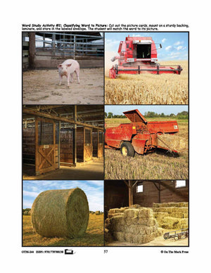 Farmyard Friends - 5 Word Study Activities Prek-K