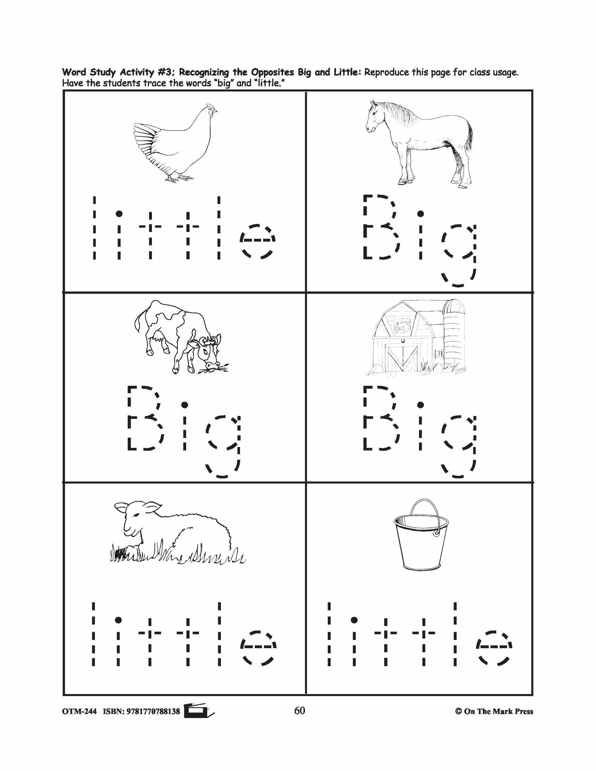 Farmyard Friends - 5 Word Study Activities Prek-K