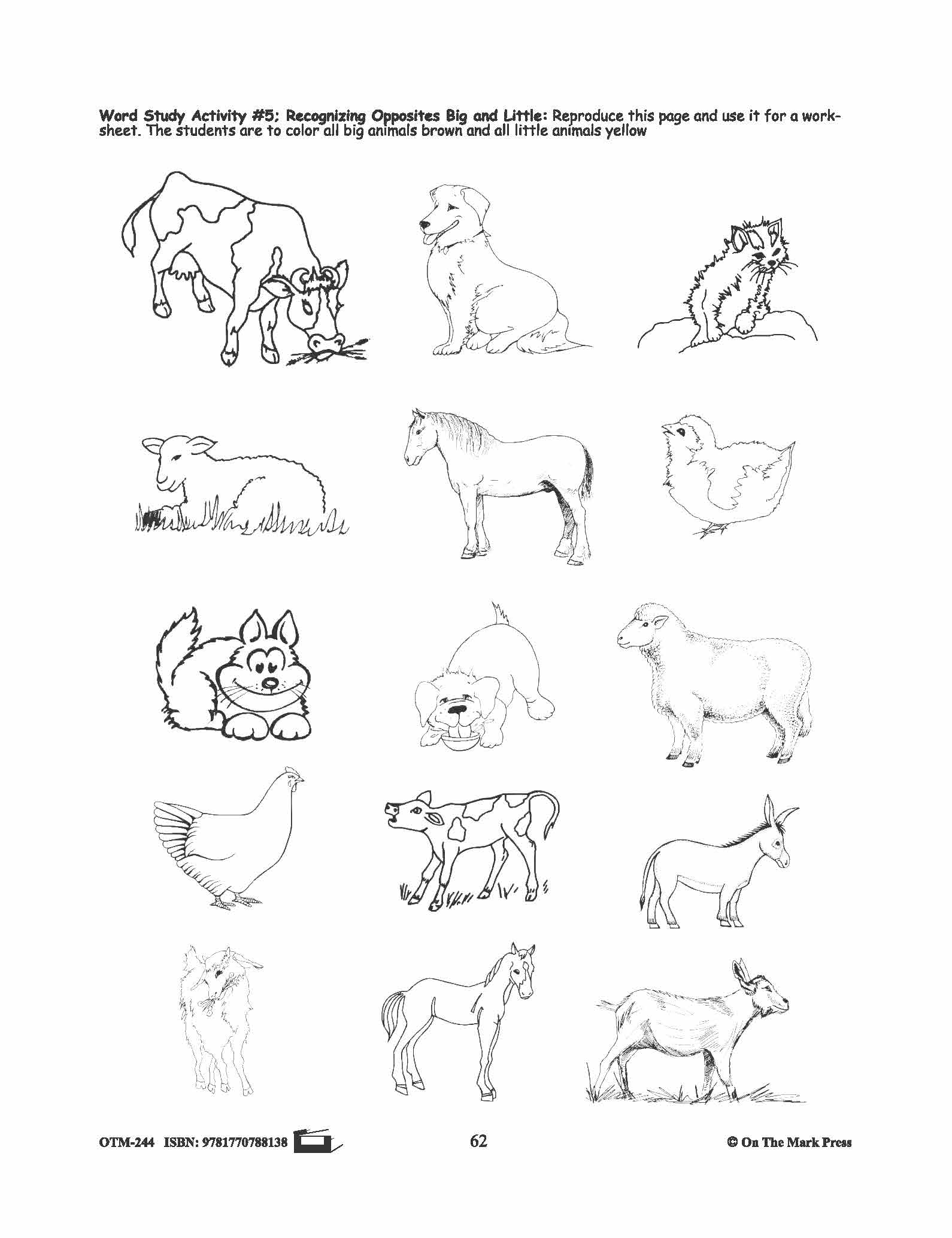 Farmyard Friends - 5 Word Study Activities Prek-K