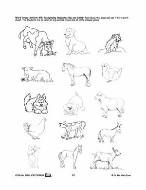 Farmyard Friends - 5 Word Study Activities Prek-K