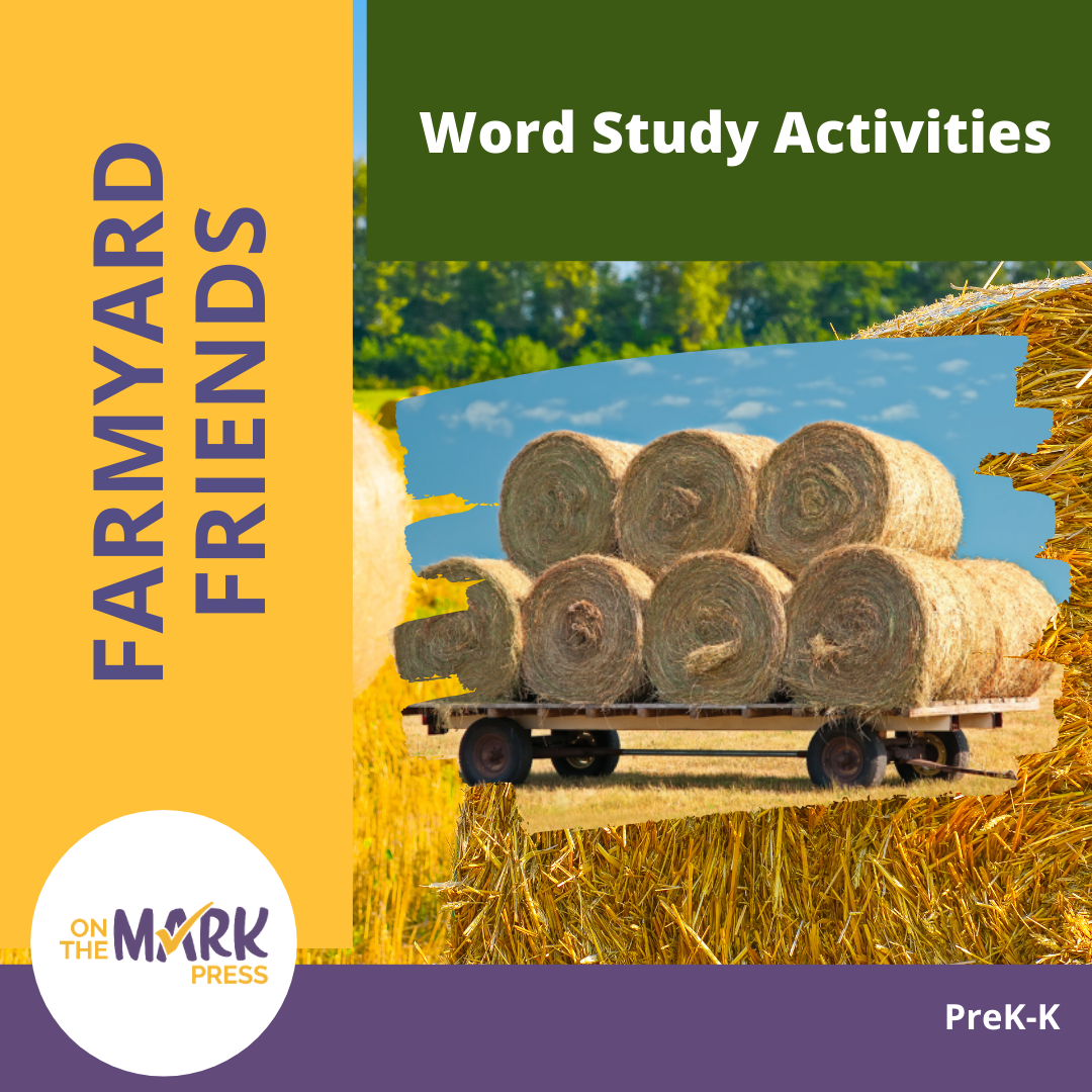 Farmyard Friends - 5 Word Study Activities Prek-K