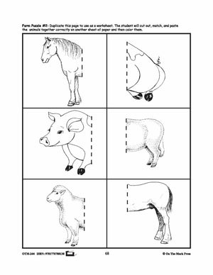 Farmyard Friends - Phonics & Puzzle Activities Prek-K