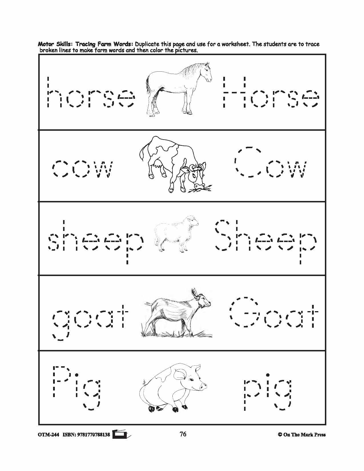Farmyard Friends - 8 Fun Activities Prek-K