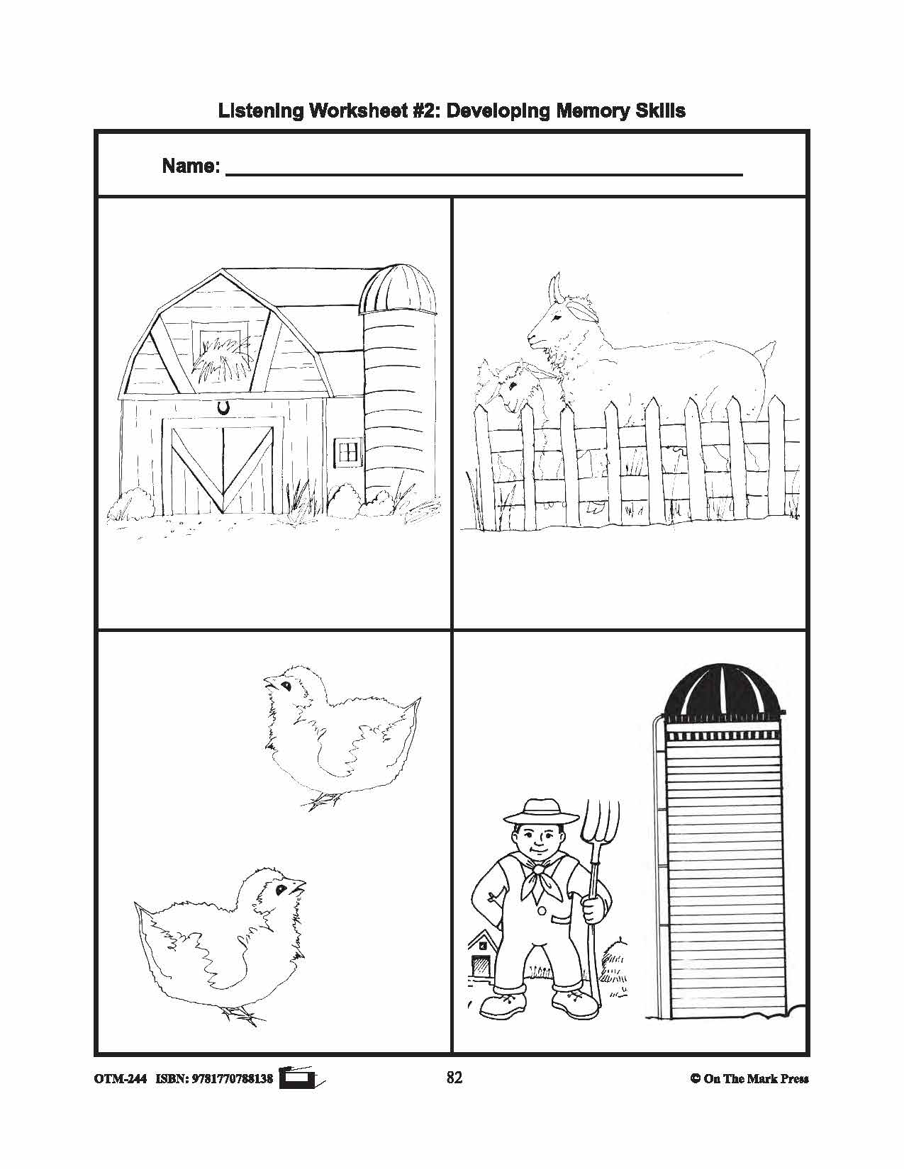 Farmyard Friends - Listening & Following Directions Prek-K