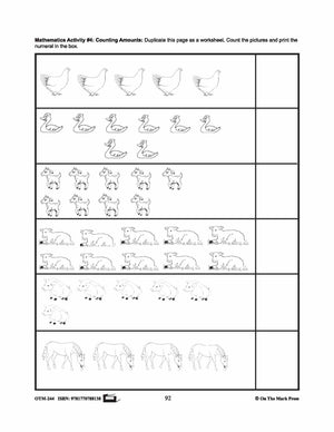 Farmyard Friends - Math Activities Prek-K