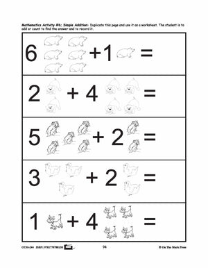 Farmyard Friends - Math Activities Prek-K