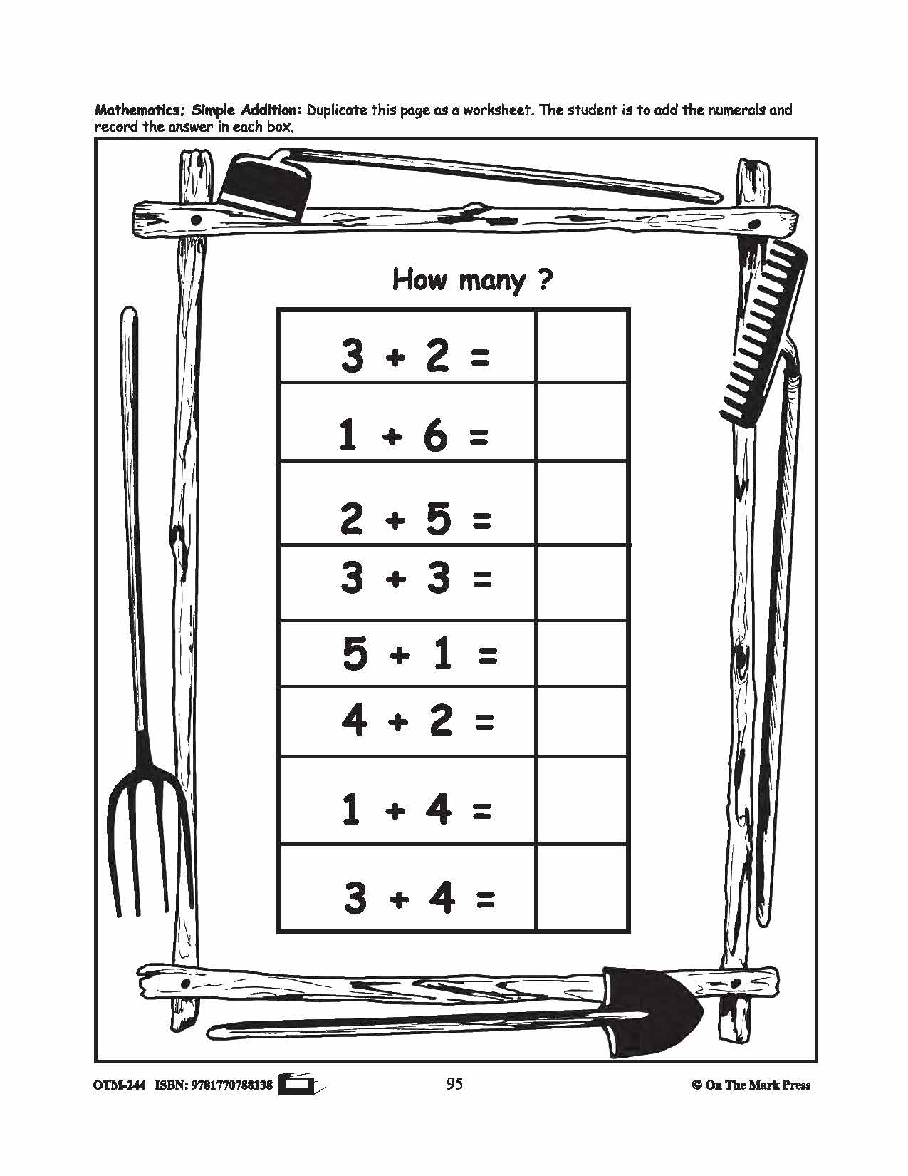 Farmyard Friends - Math Activities Prek-K