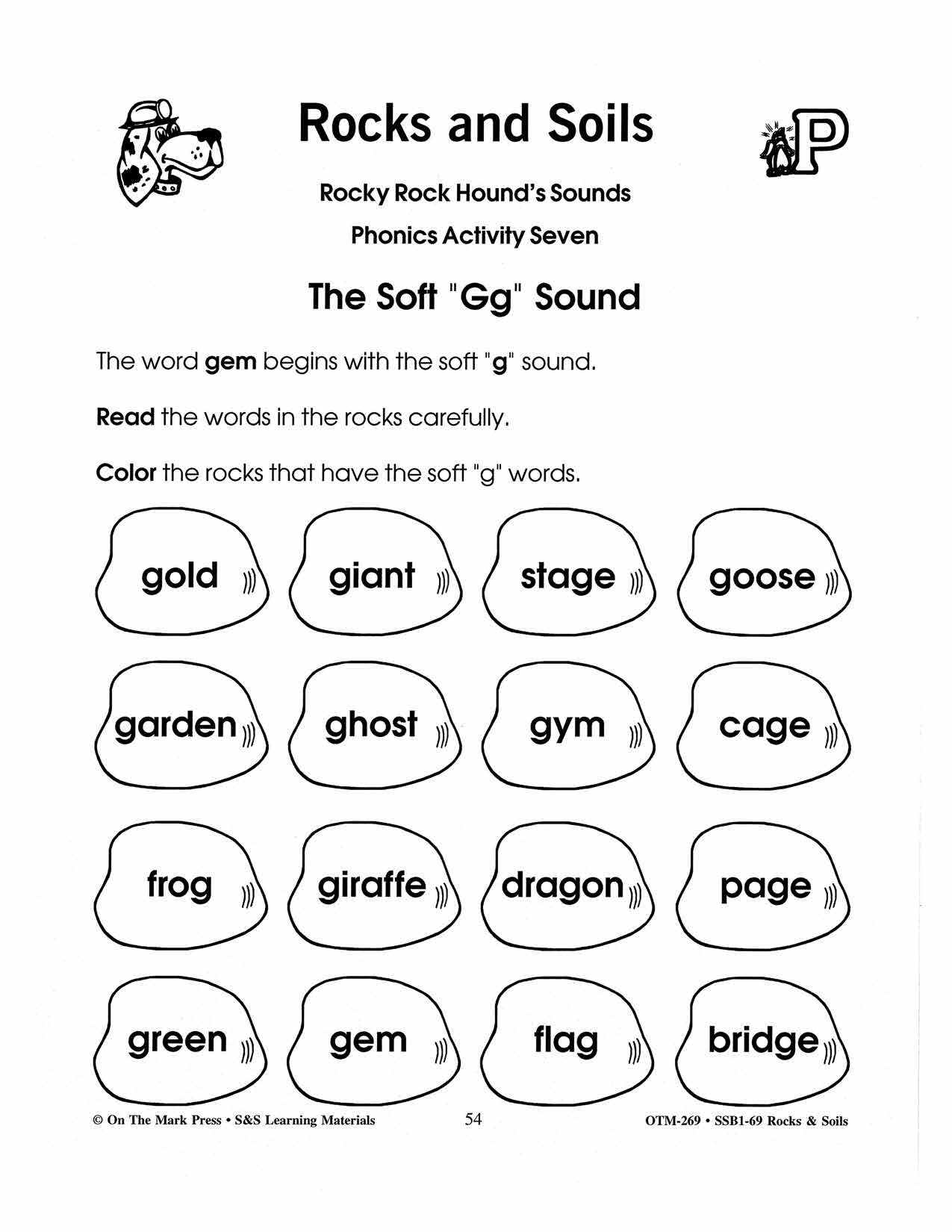 Rocks & Soils Phonics Activities Gr. 2-3