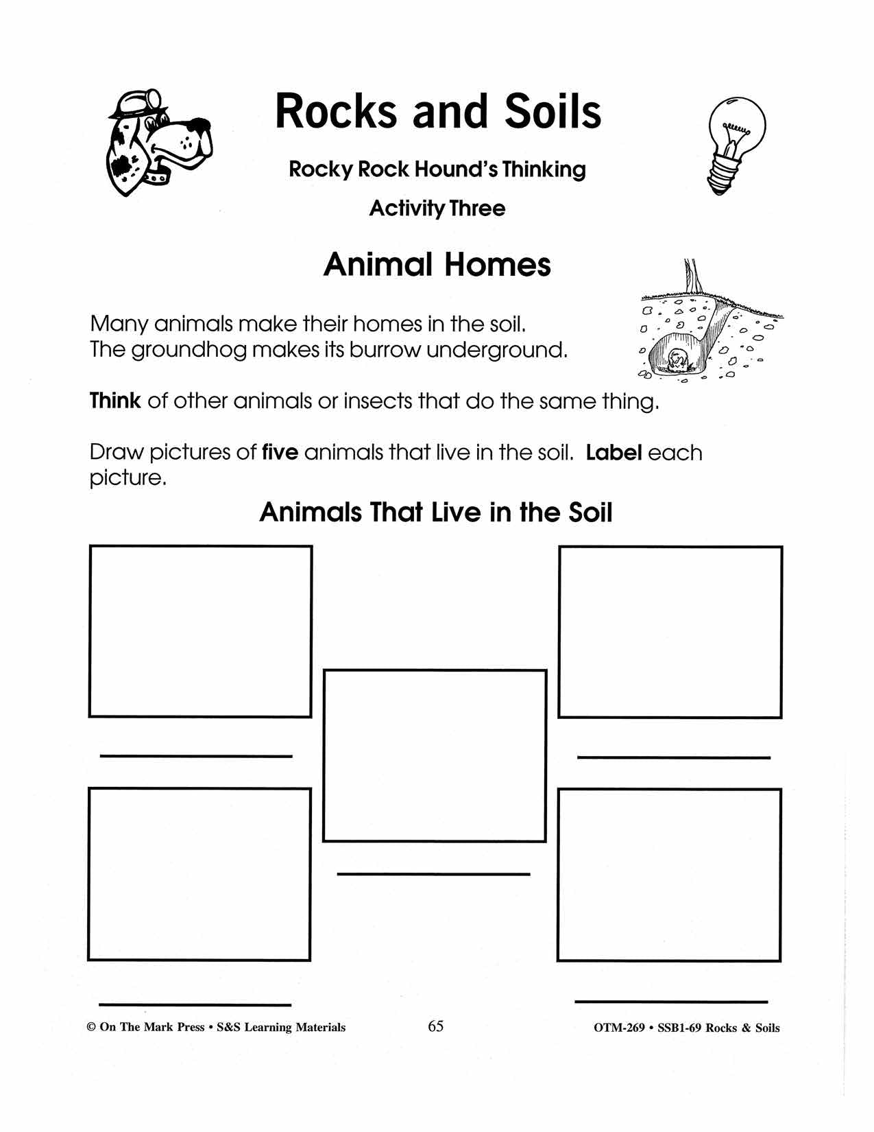 Rocks & Soils Brainstorming Ativities Gr. 2-3