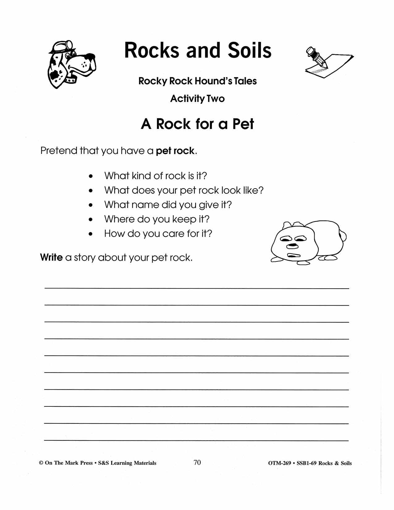 Rocks & Soils Creative Writing Activities Gr. 2-3