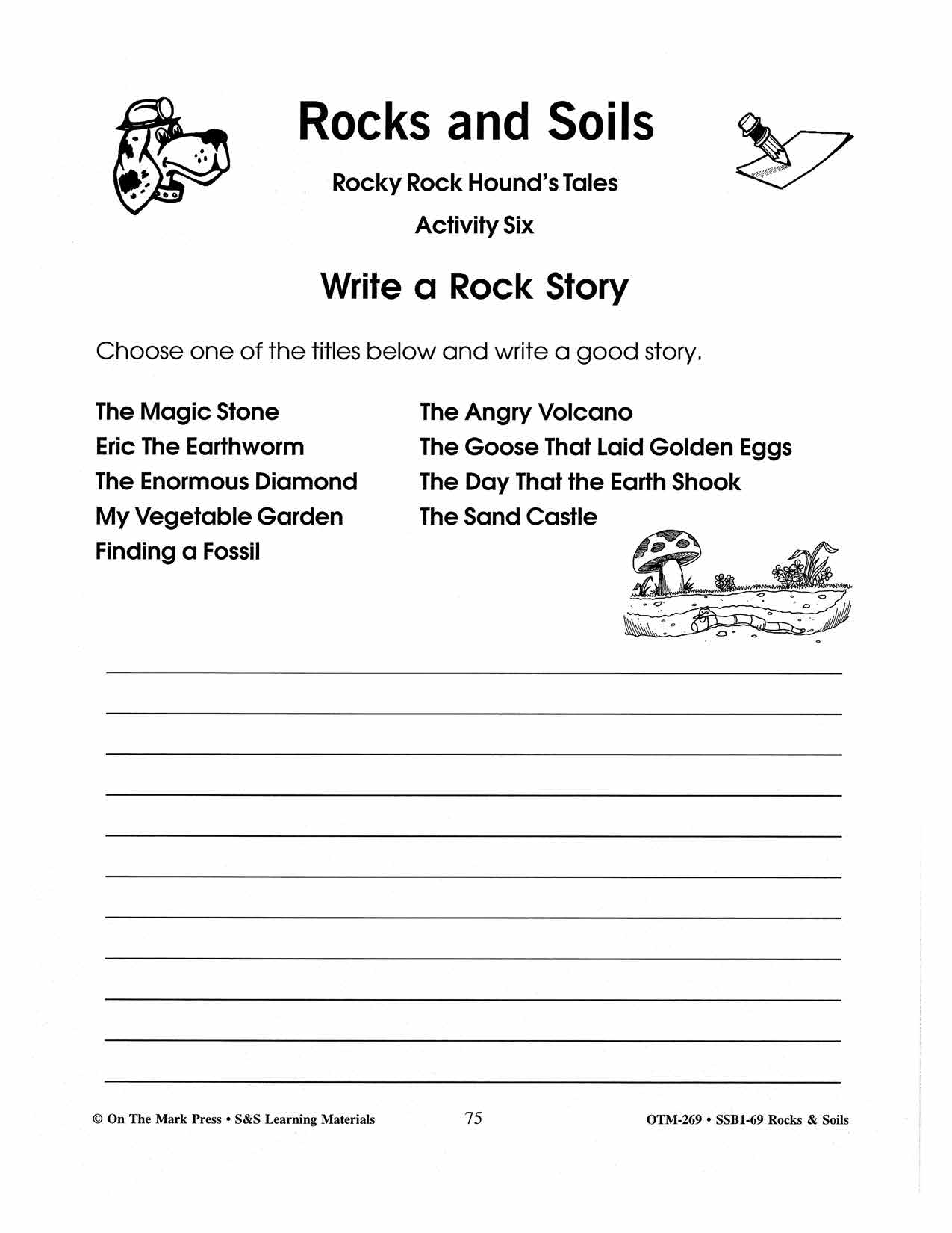Rocks & Soils Creative Writing Activities Gr. 2-3