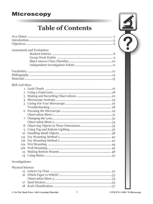 Microscopy Step-by-Step Labs Grade 5+