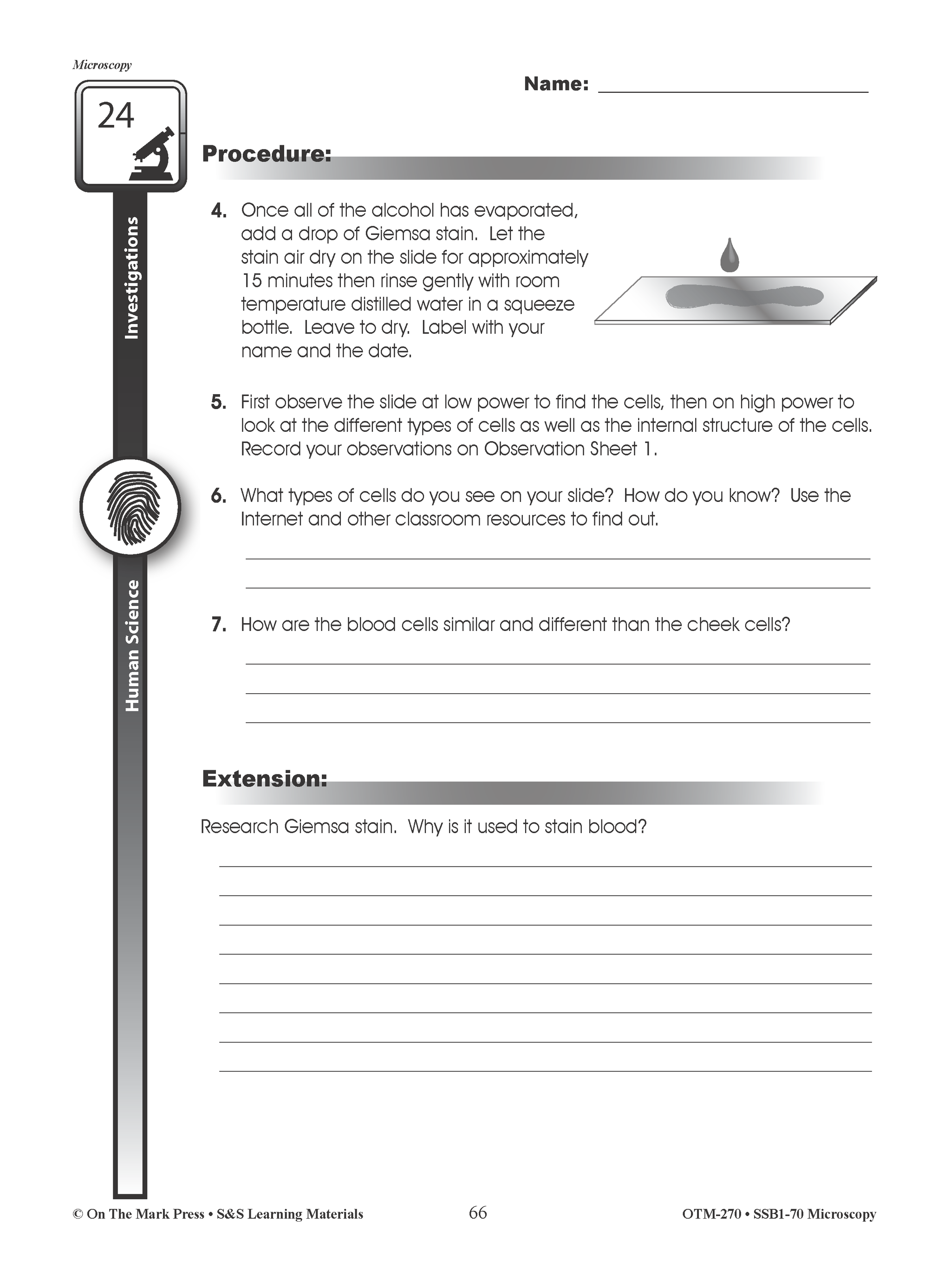 Microscopy Step-by-Step Labs Grade 5+