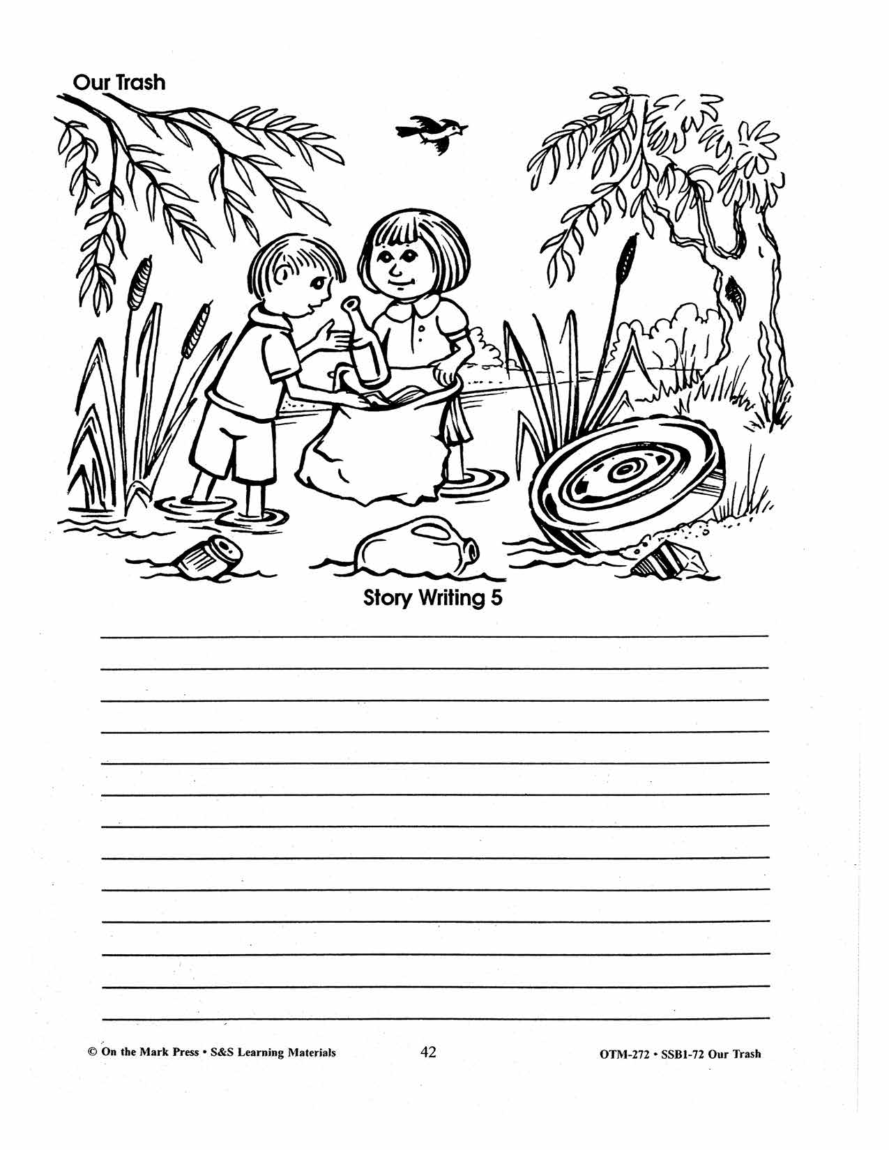 Our Trash 5 Story Writing Pictures Gr. 2-3