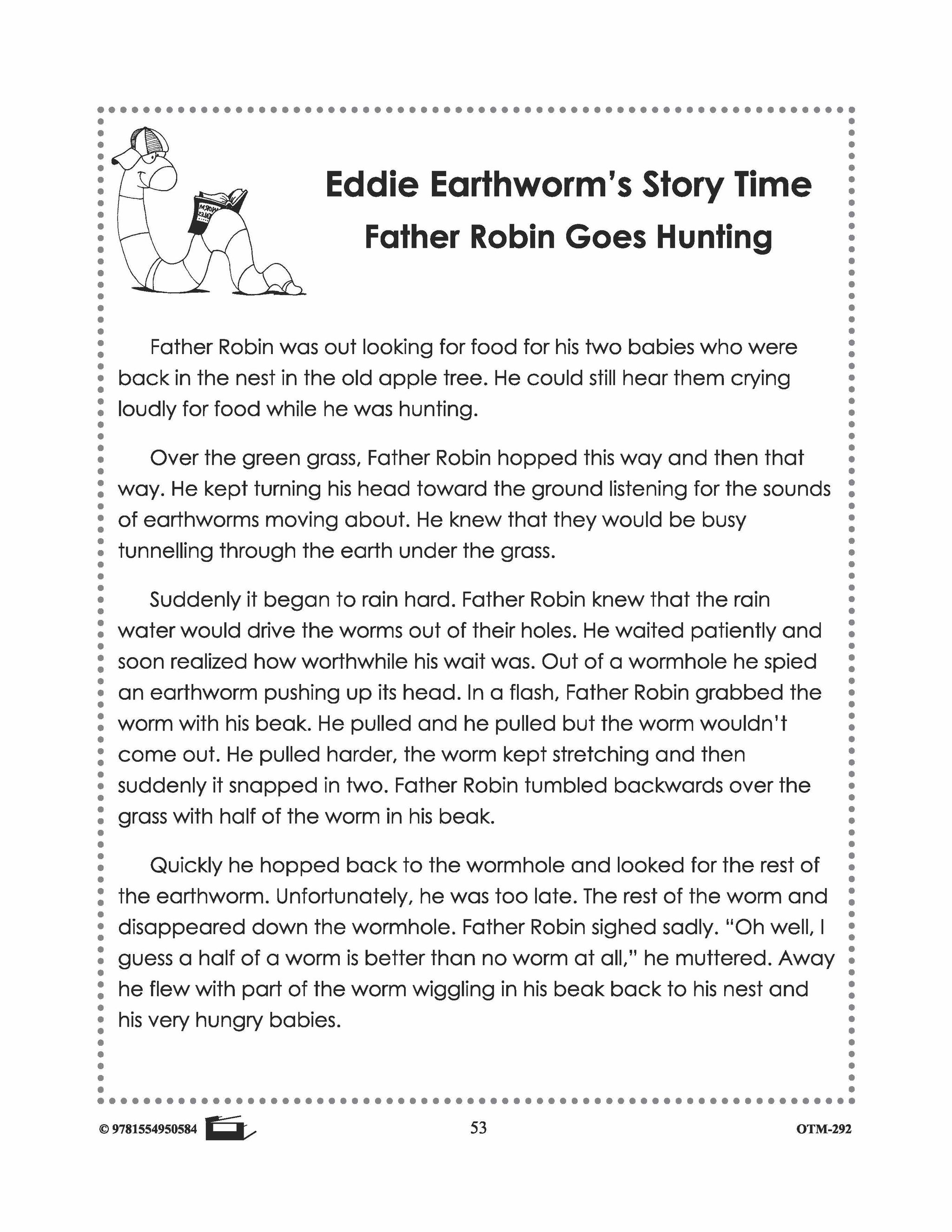 Earthworm Reading Stories & Worksheets! Grades 2-3