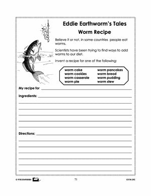 Earthworm Creative Writing Worksheets! Grades 2-3