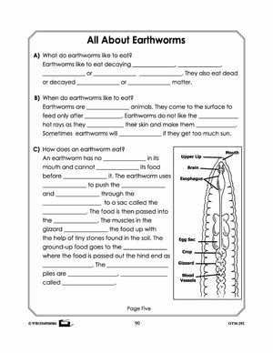 Earthworm Student Booklet! Grades 2-3