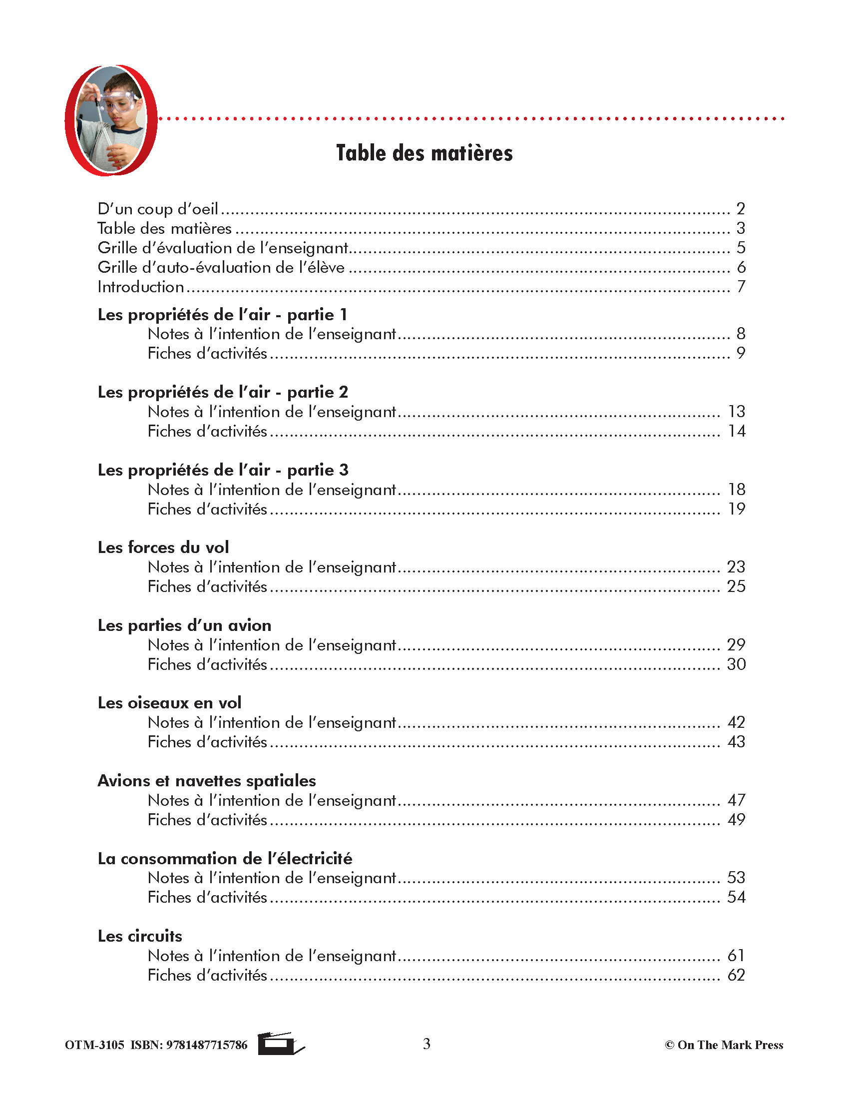 Sciences physiques 6e année