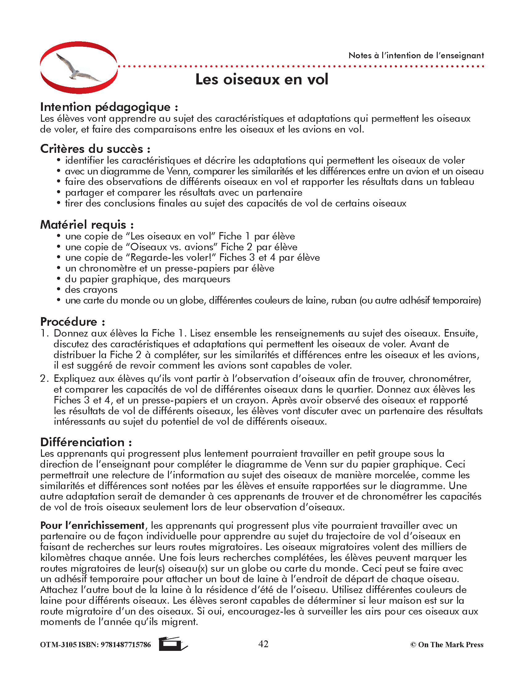 Sciences physiques 6e année