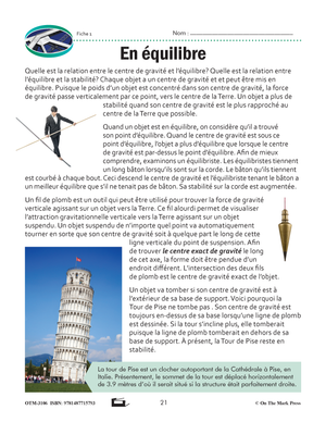 Sciences physiques 7e année