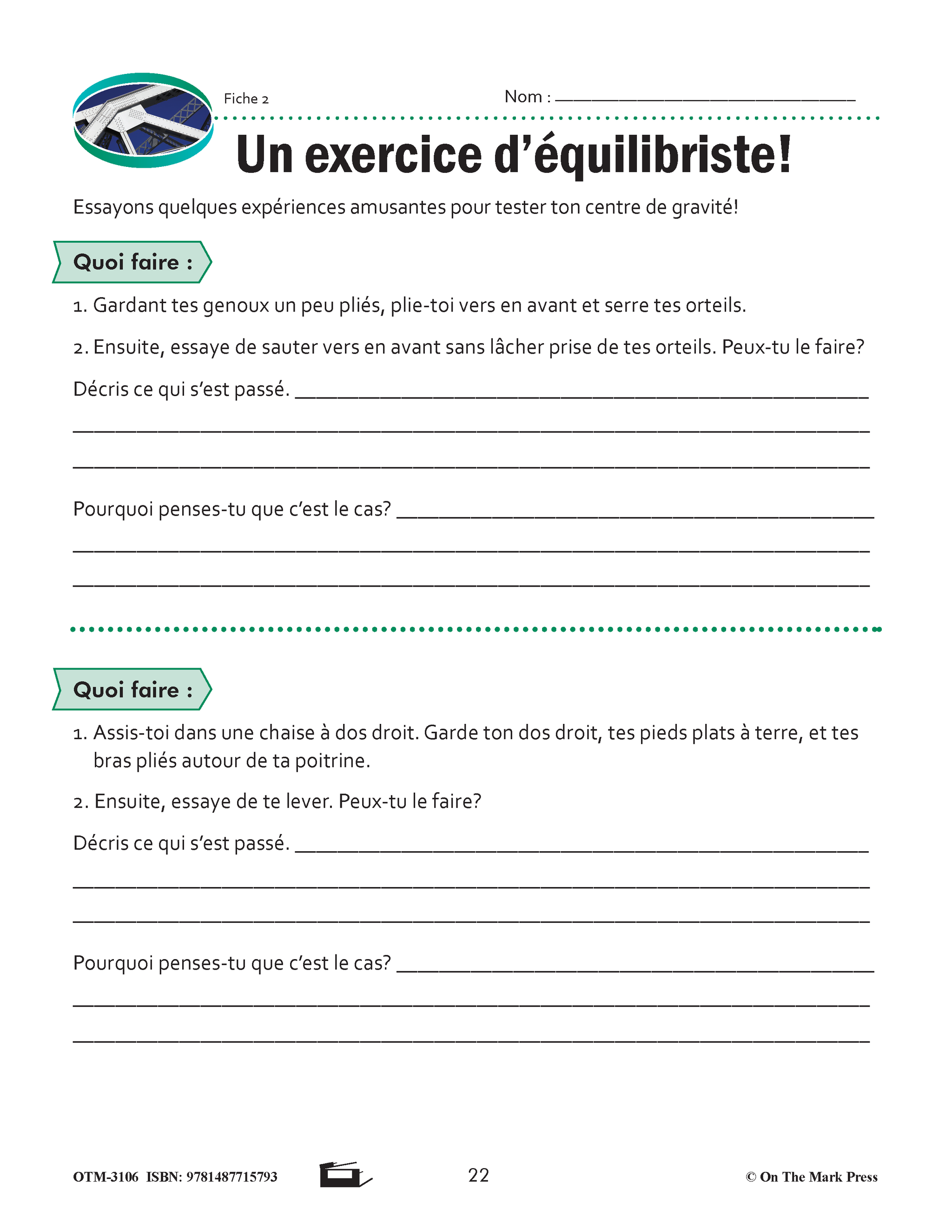 Sciences physiques 7e année