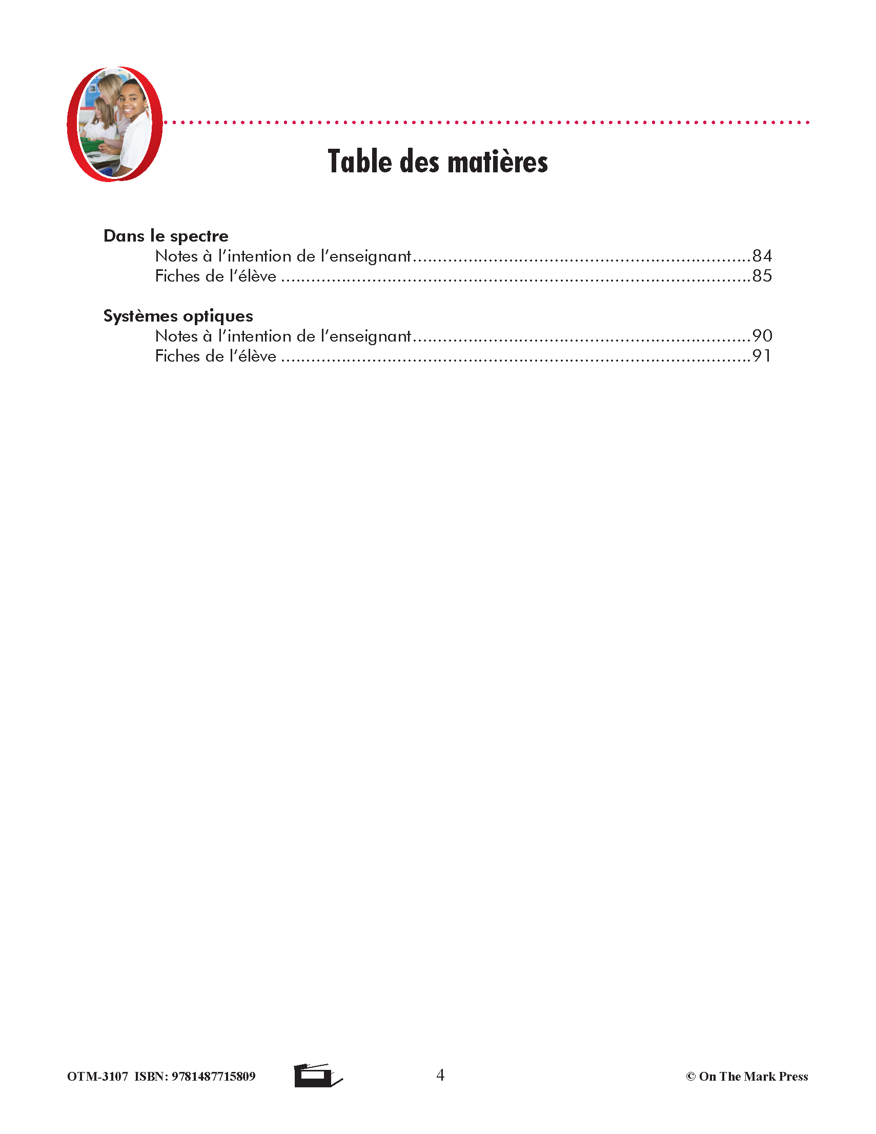 Sciences physiques 8e année