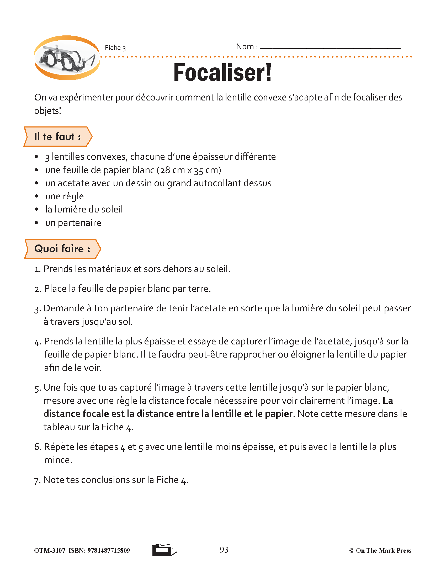 Sciences physiques 8e année