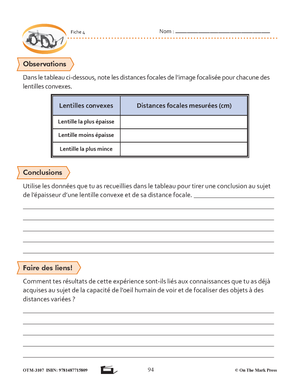 Sciences physiques 8e année