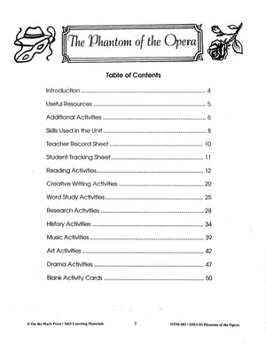 The Phantom of the Opera Musical Grades 7-9