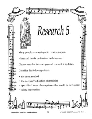 The Phantom of the Opera Musical Grades 7-9