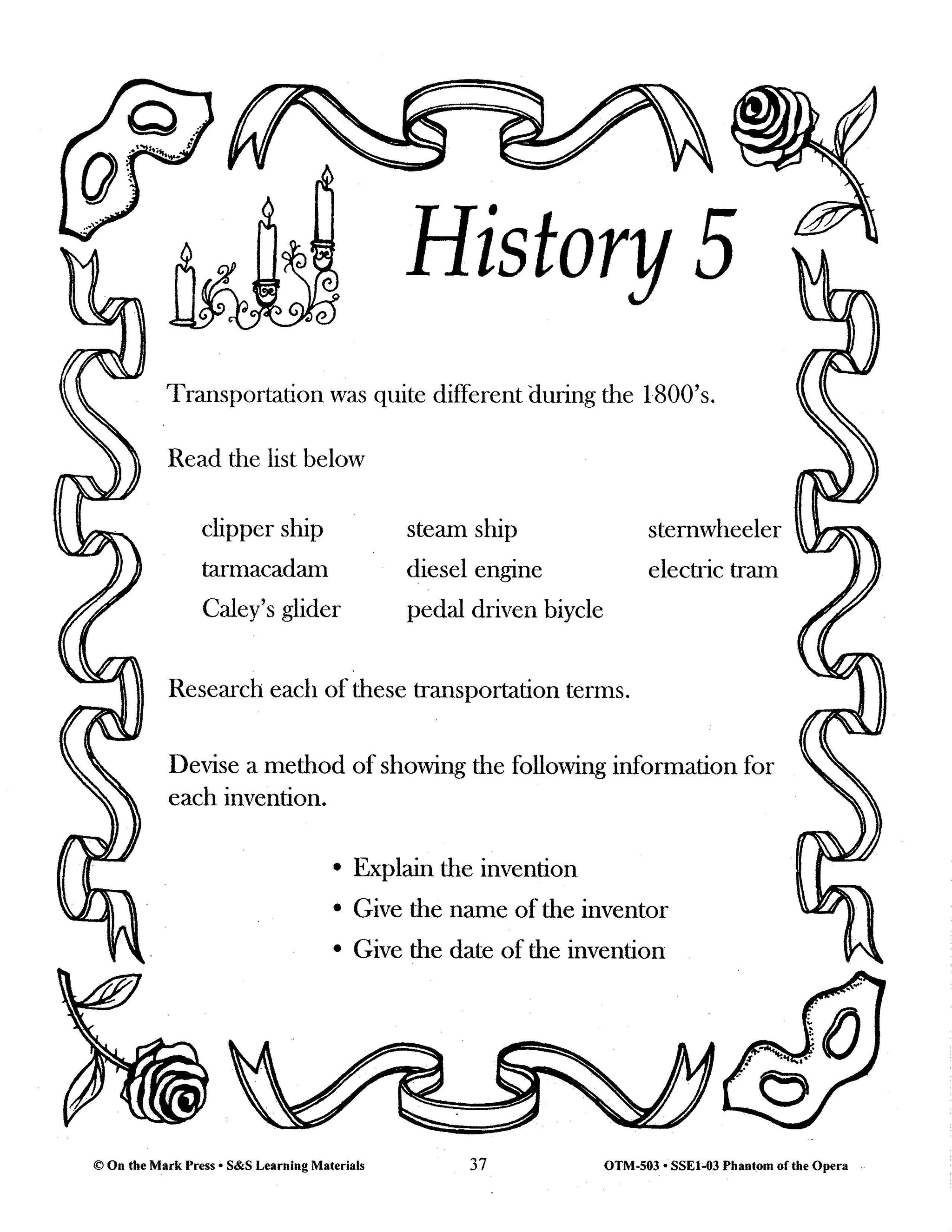 The Phantom of the Opera Musical Grades 7-9