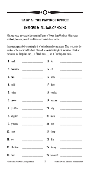 Exercises in Grammar 3 Book Savings Bundle! Grades 6-8