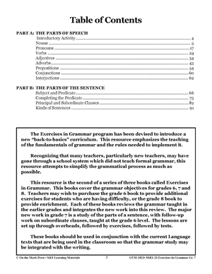 Exercises in Grammar 3 Book Savings Bundle! Grades 6-8