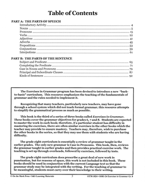 Exercises in Grammar 3 Book Savings Bundle! Grades 6-8