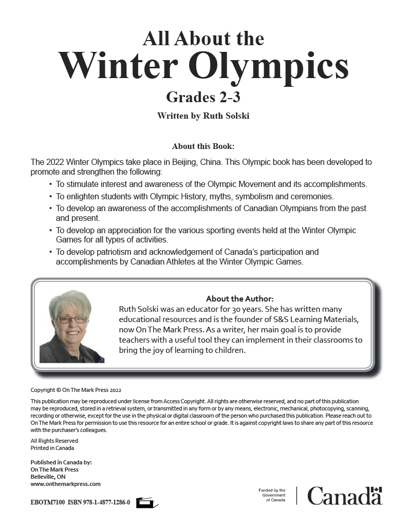 All About the 2022 Beijing Winter Olympics Grade 2-3