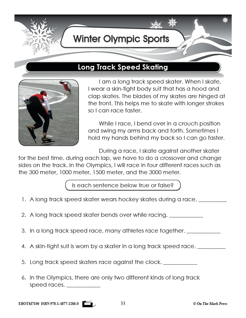 All About the 2022 Beijing Winter Olympics Grade 2-3