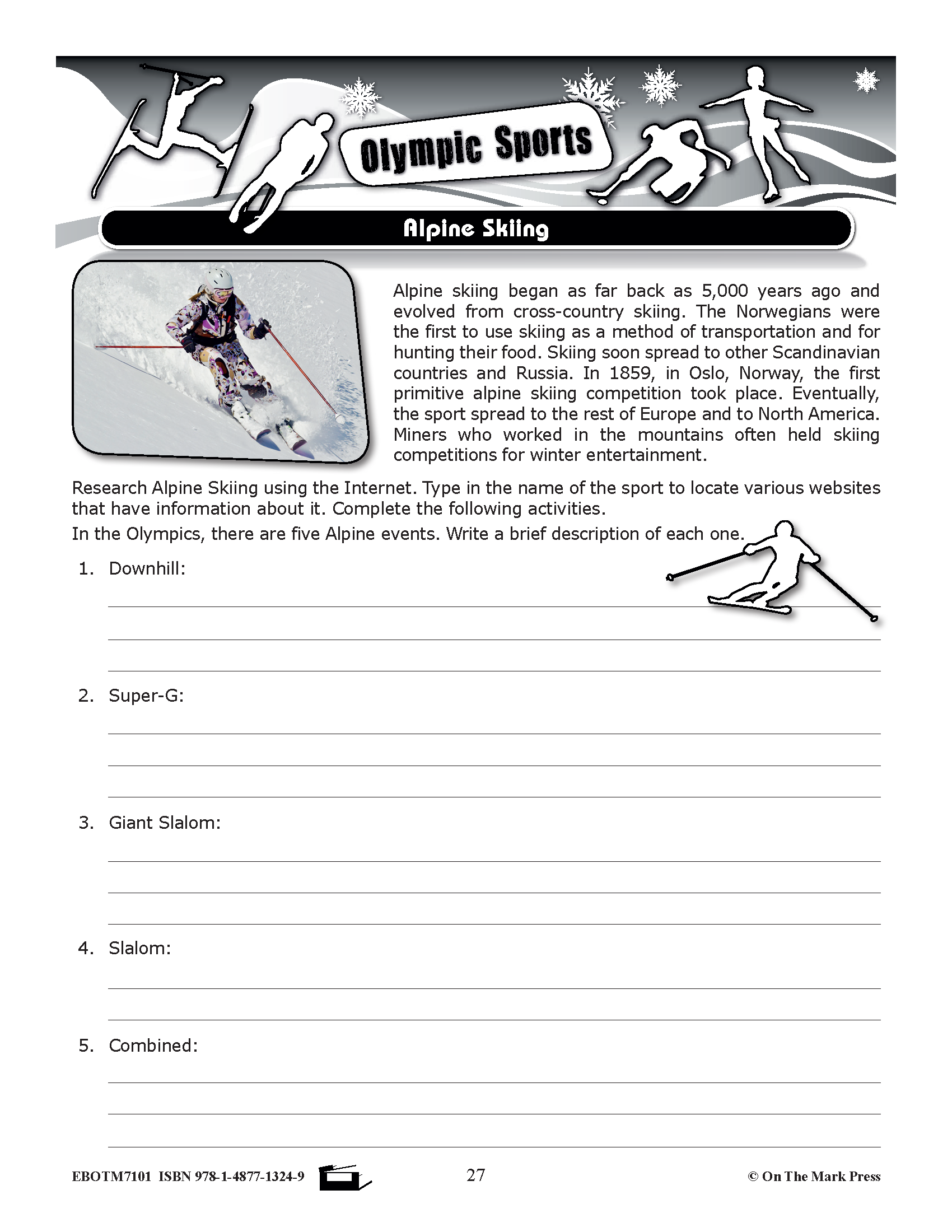 The 2022 Beijing Winter Olympics Grade 4-8