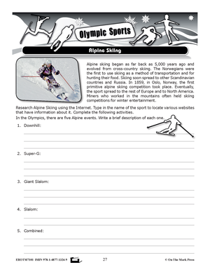 The 2022 Beijing Winter Olympics Grade 4-8